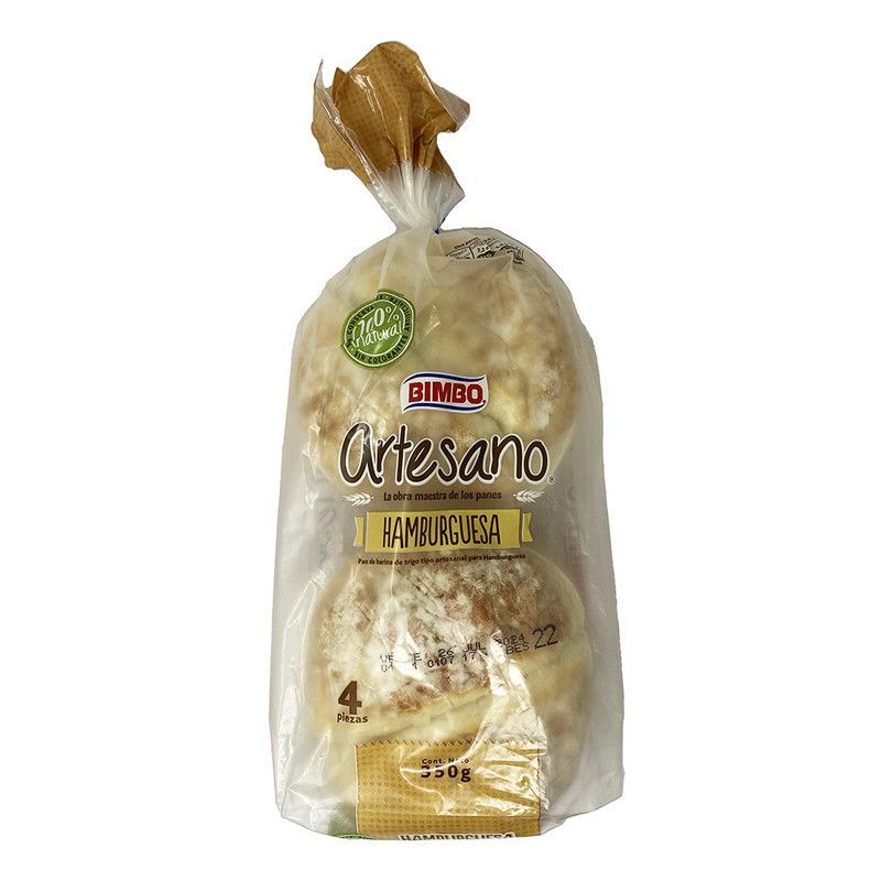 Pan Hamburguesa Artesano 350g