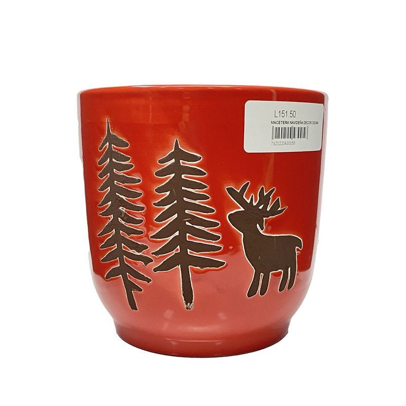 Macetera Navideña Decor Cerami