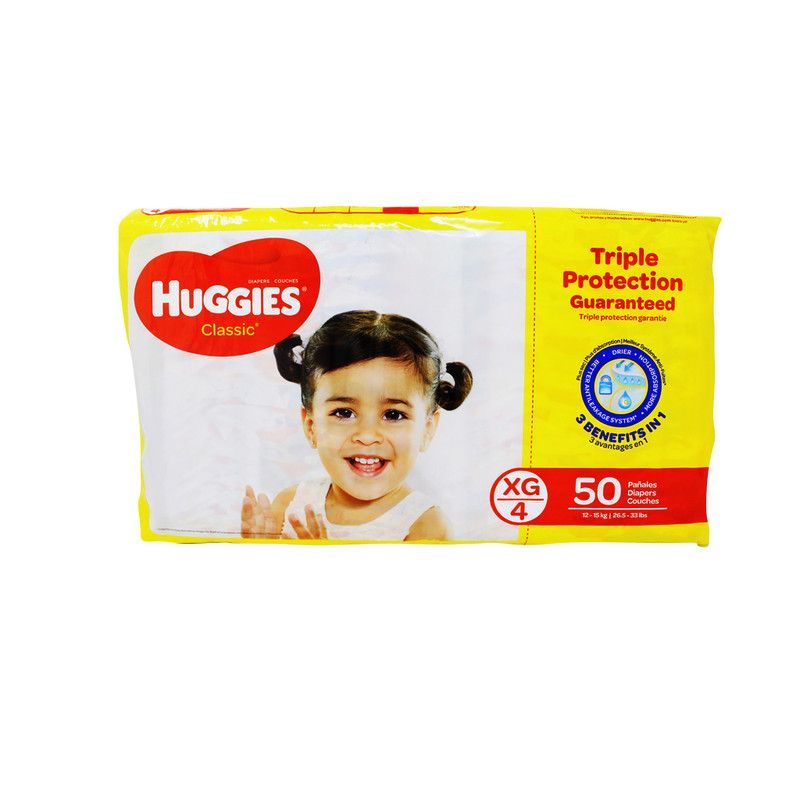 Panal Huggies Clasic Xg 4 50u