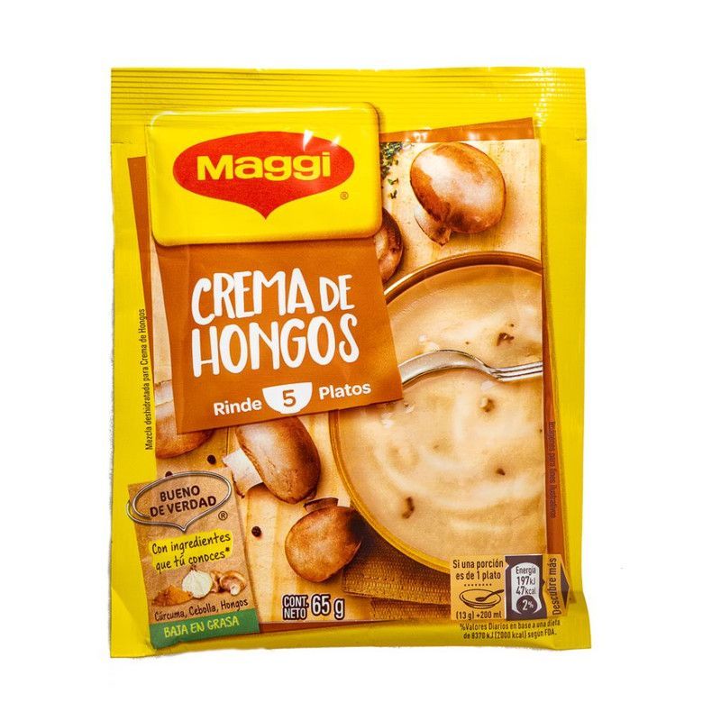 Crema Maggi De Hongos 65gr