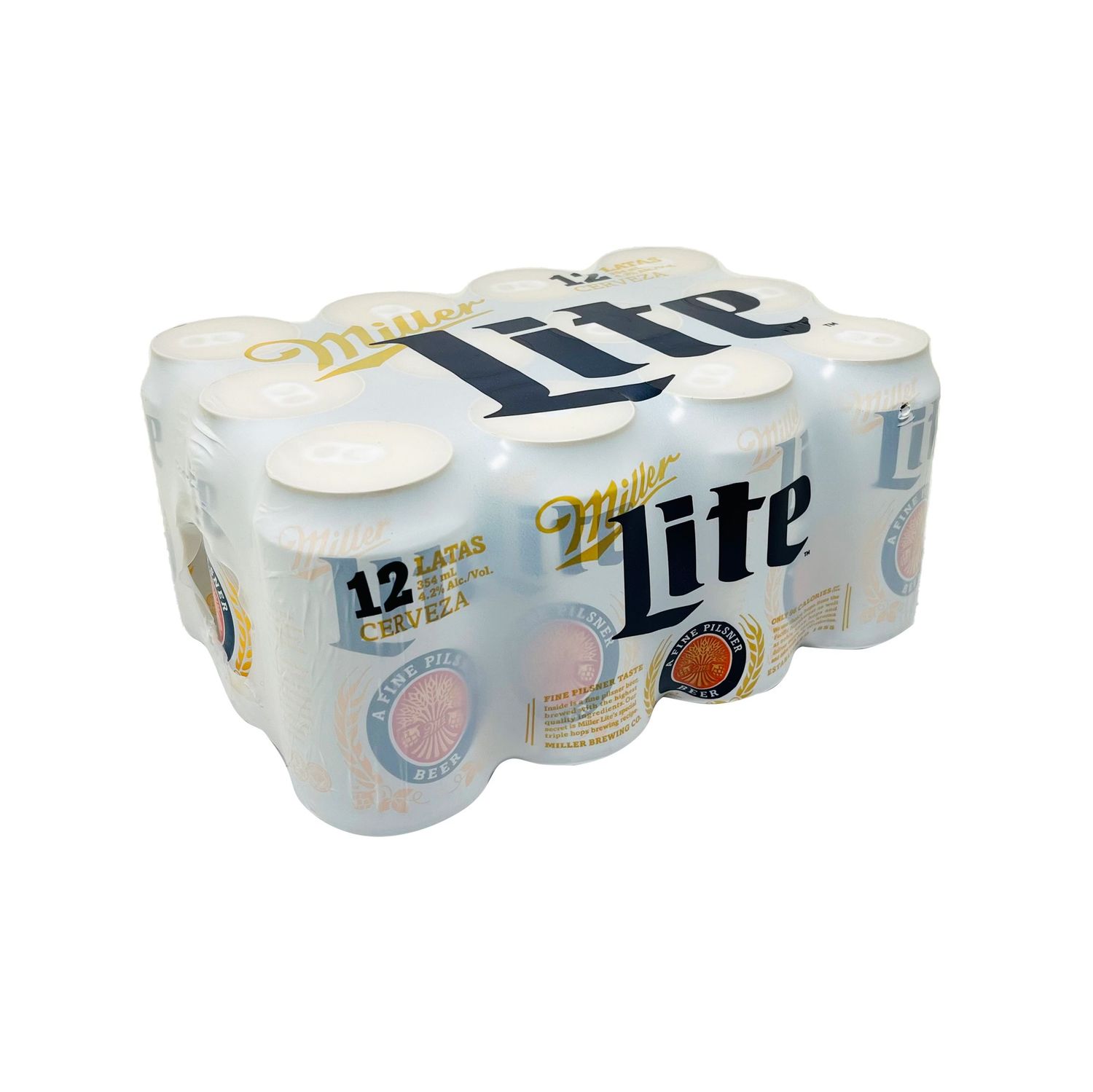 12 Pack Miller Lite Lata 12oz