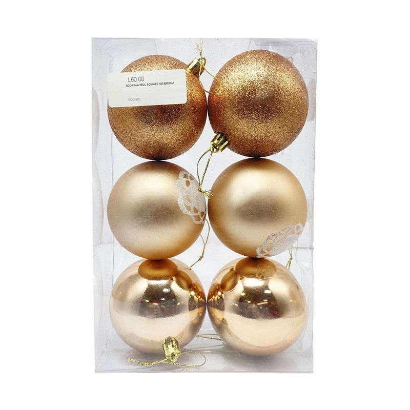 Ador Nav Bol 8cm 6pc Dr Br/mat