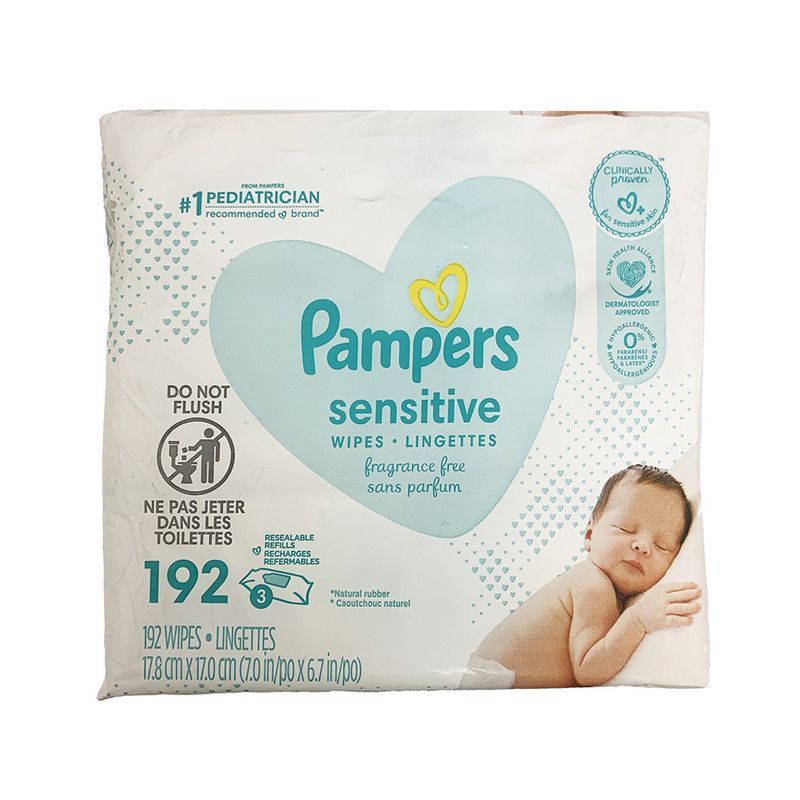 Pampers Toall Sensi 3pack192ud