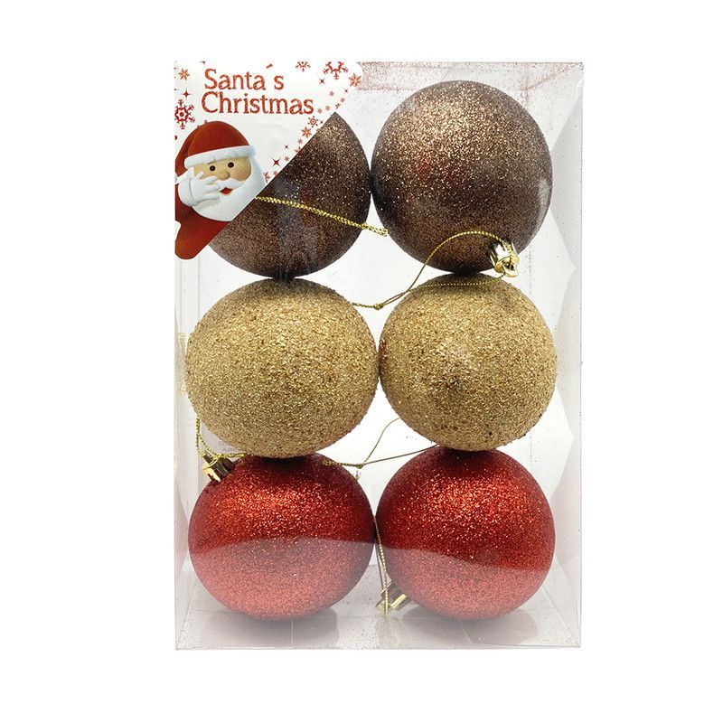 Esfera 8cm 6pc 24pcs