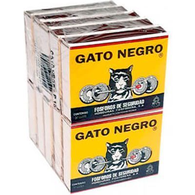 PAQUETE FOSFOROS GATO NEGRO 1
