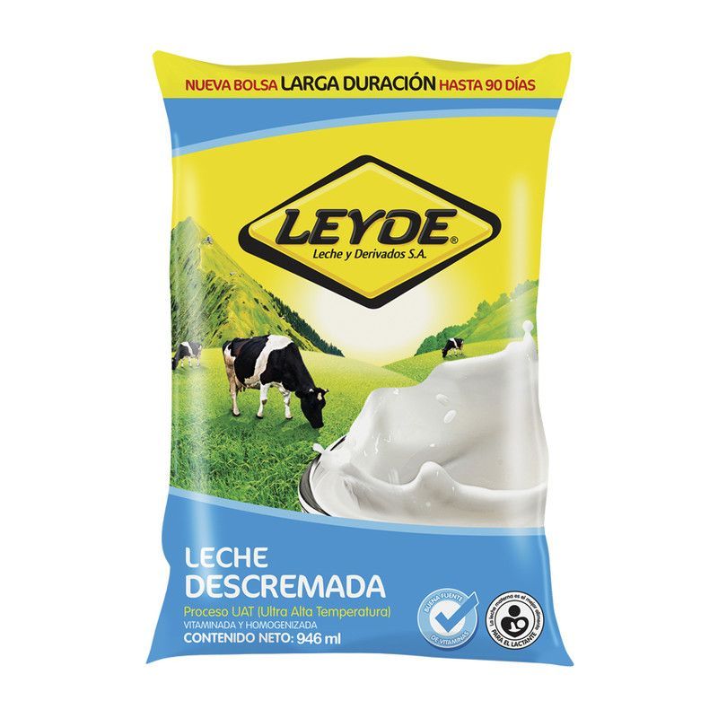 Leche Leyde Descremada Uht 90