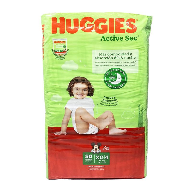 Pañ Hug Actsec Xg Singlpk 4x50