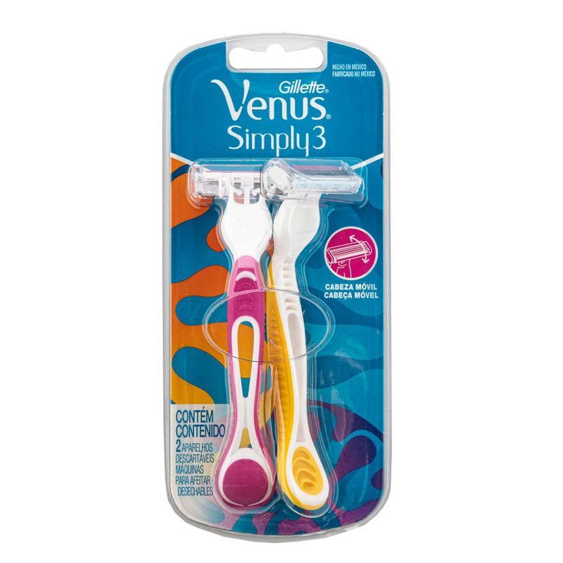 2pk Maq Afeitar Venus Simply3