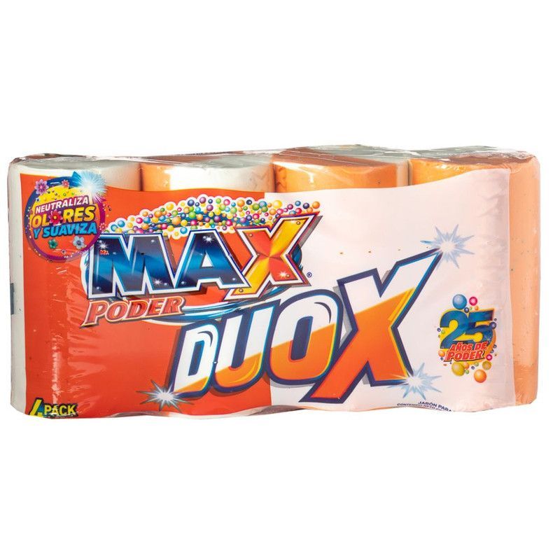 4pk Jabon Max Poder Duox 425g