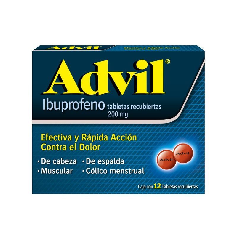Advil 12 Tabletas 200mg