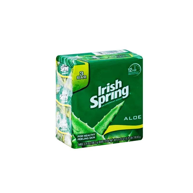 Aloe Irish Spring 3.75 Oz 3 Ct