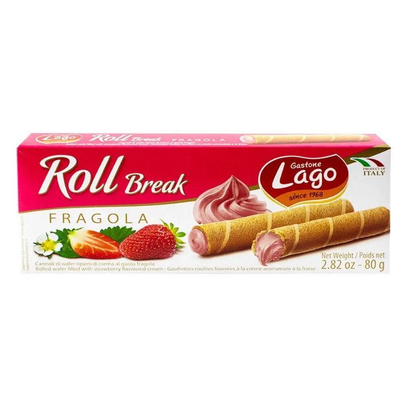 Barquillo 523 Relle Fresa 80g