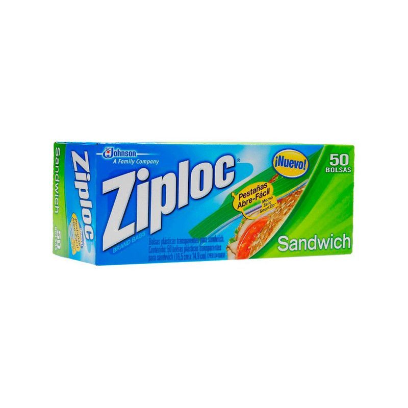 Bolsa P/sandwish Ziploc 50u