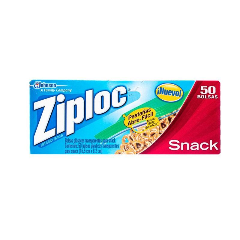 Bolsas Ziploc Snack 50u