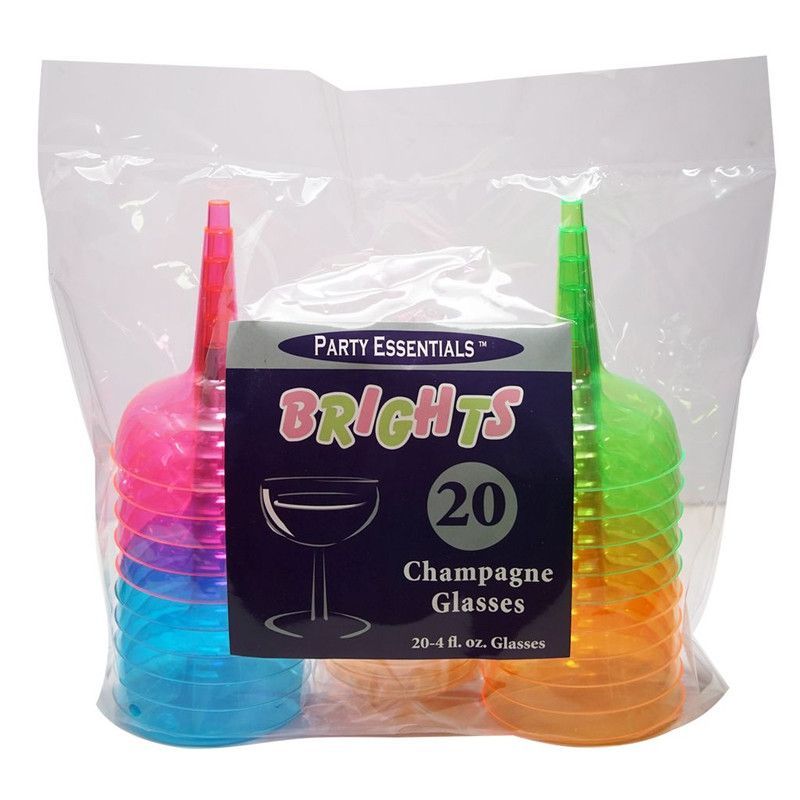 Champagne Glasses 2 Pc 20 Ct