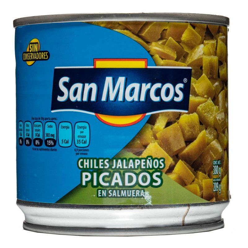 Chiles Jalapeno Sanmarcos 380g