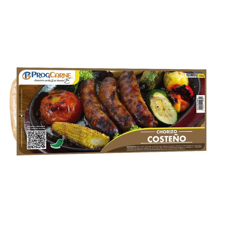 Chorizo Costeño Progca 1350g