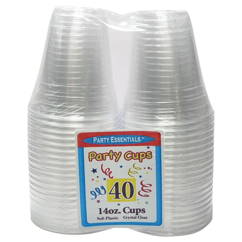 Clear Cups 14 Oz 40 Ct