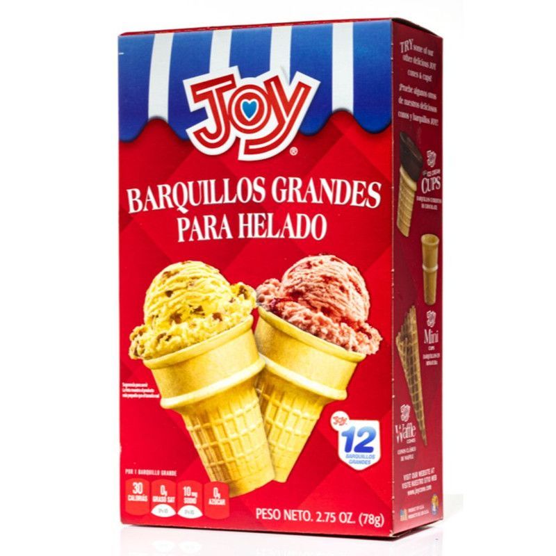 Conos Grande Helado Joy 12 Uni