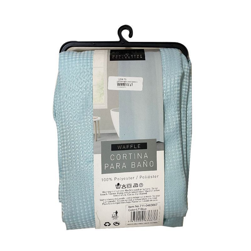 Cortina P/ Baño 70x72" Celeste