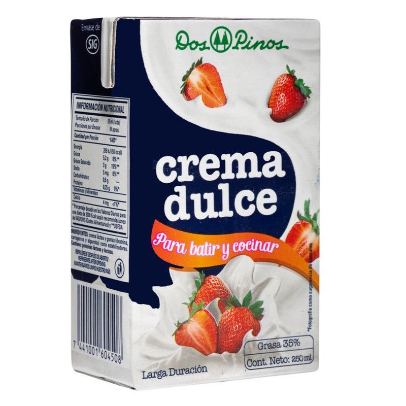 Crema Dos Pinos Dulce 250ml