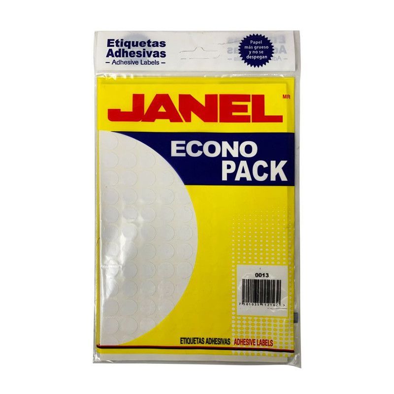 Etiq Circul #9 Econ Blanc Jane