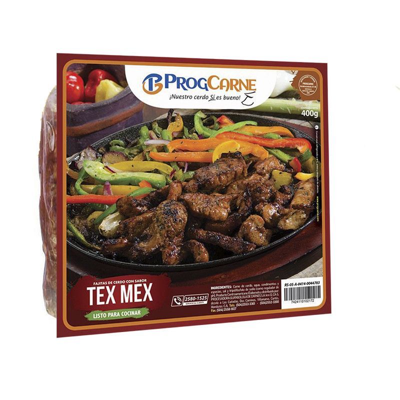 Fajitas Tex Mex Progcarne 400g