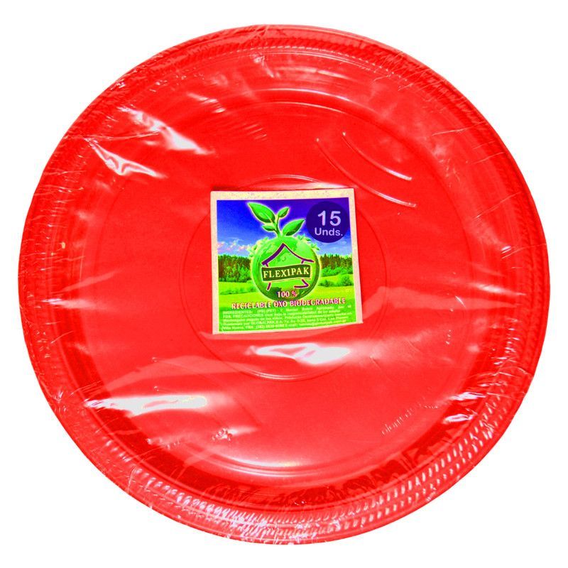 Flexipak Plato Rojo #9 Plus 15