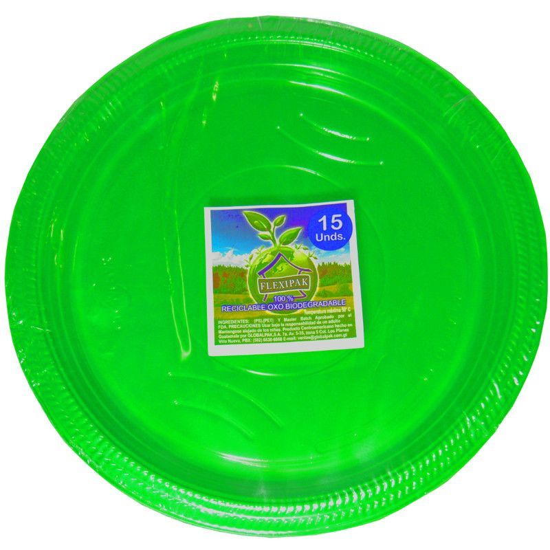 Flexipak Plato Verde #9 Plus 1
