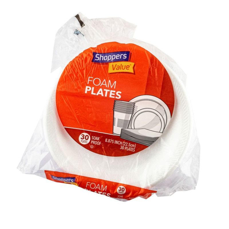 Foam Plates 8-7/8"