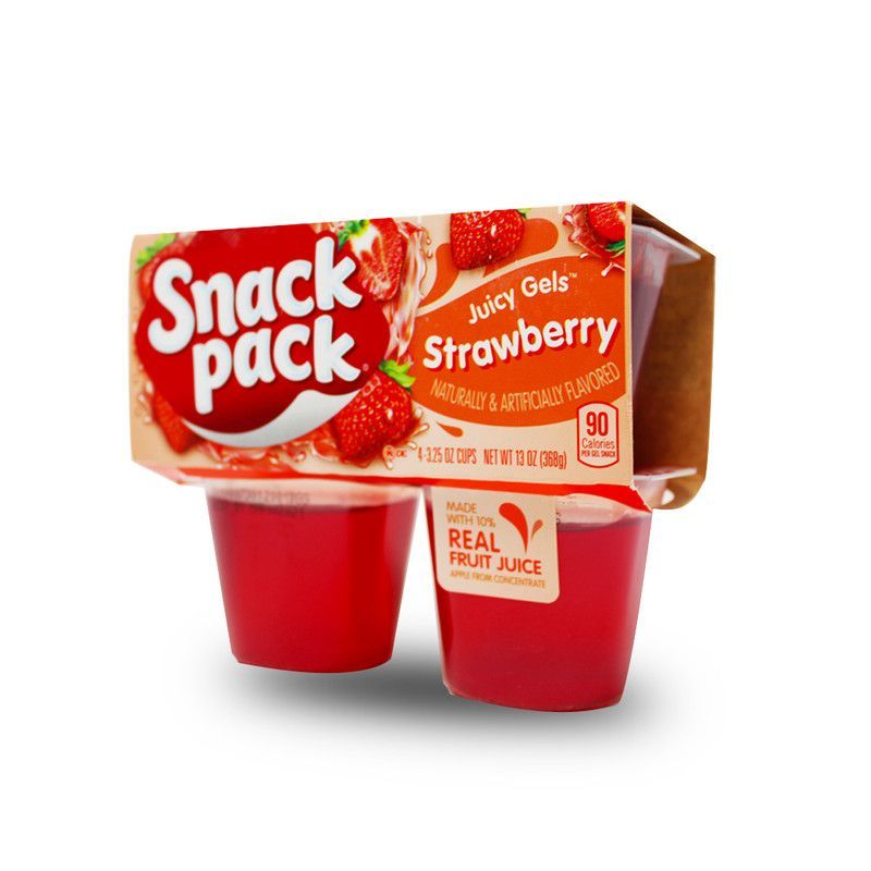 Gelatina Fresa Hunts 3.25z 4ct