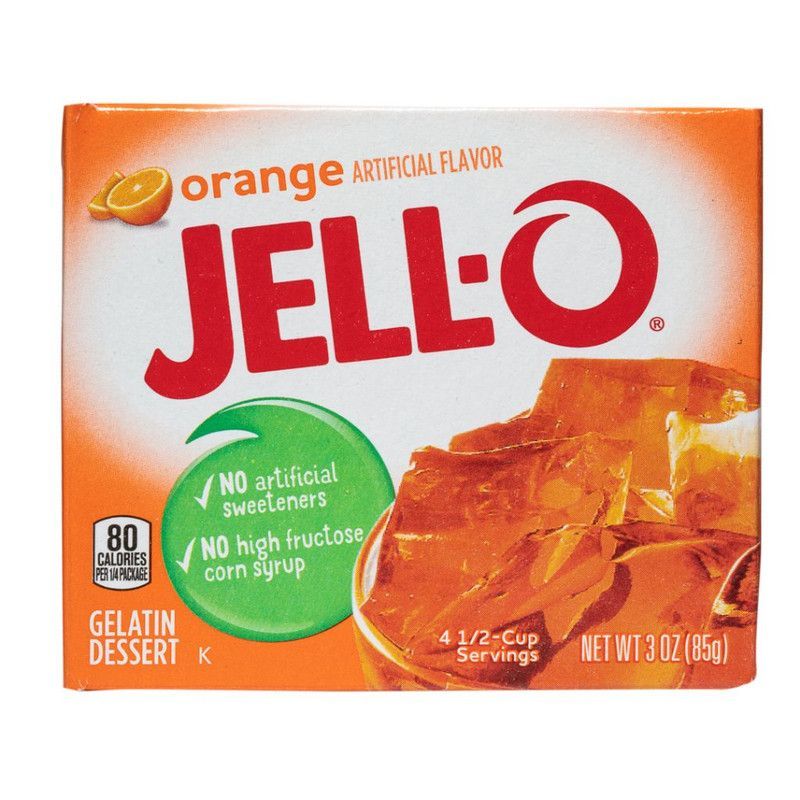 Gelatina Jell-O De Naranja 3oz