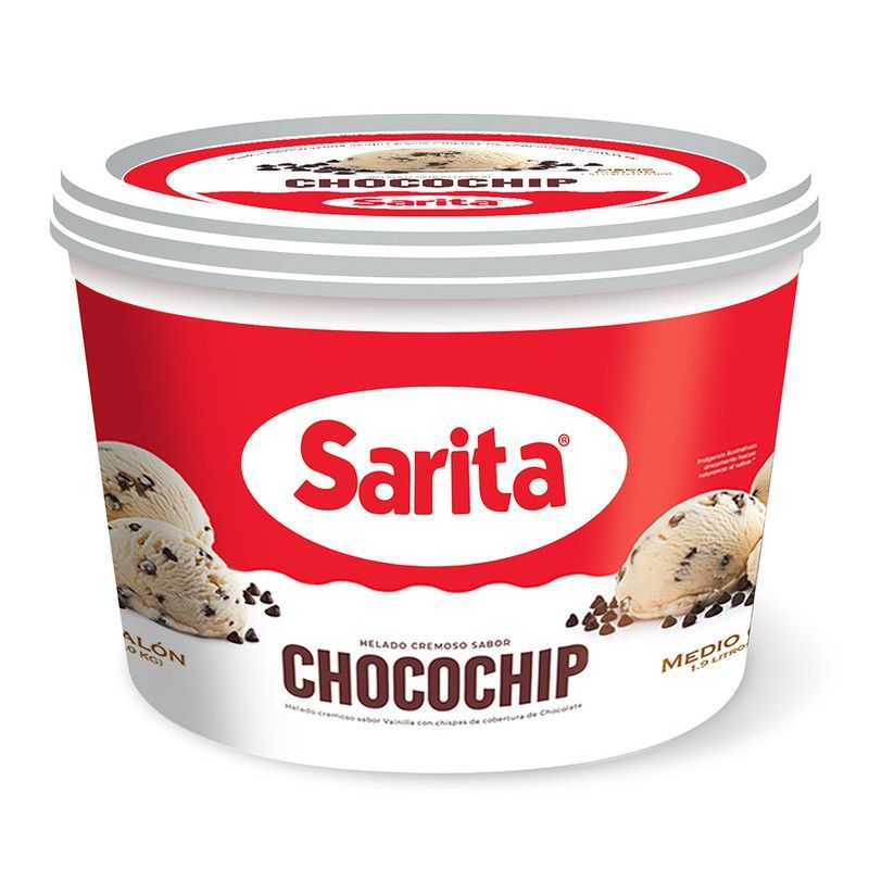 Helado Sarita Choco Chip 1/2g