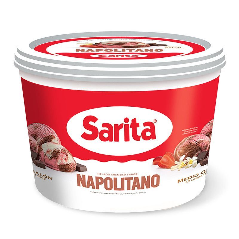 Helado Sarita Napolitano 1/2g
