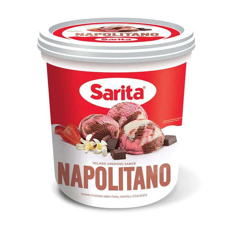 Helado Sarita Napolitano 1lt
