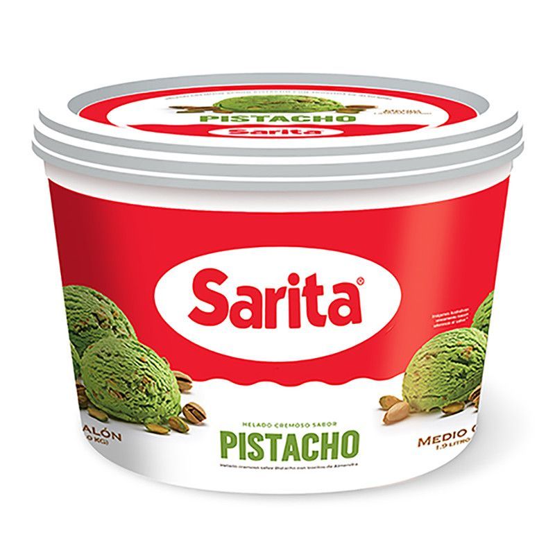 Helado Sarita Pistacho 1/2 Gl