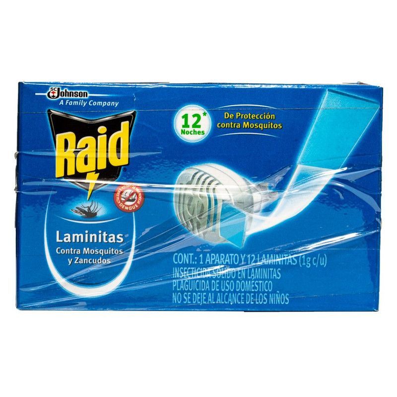 Insecticida Raid+laminitas 12u