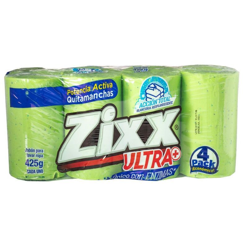 Jabón Zix Verde 4p Cilindro 4