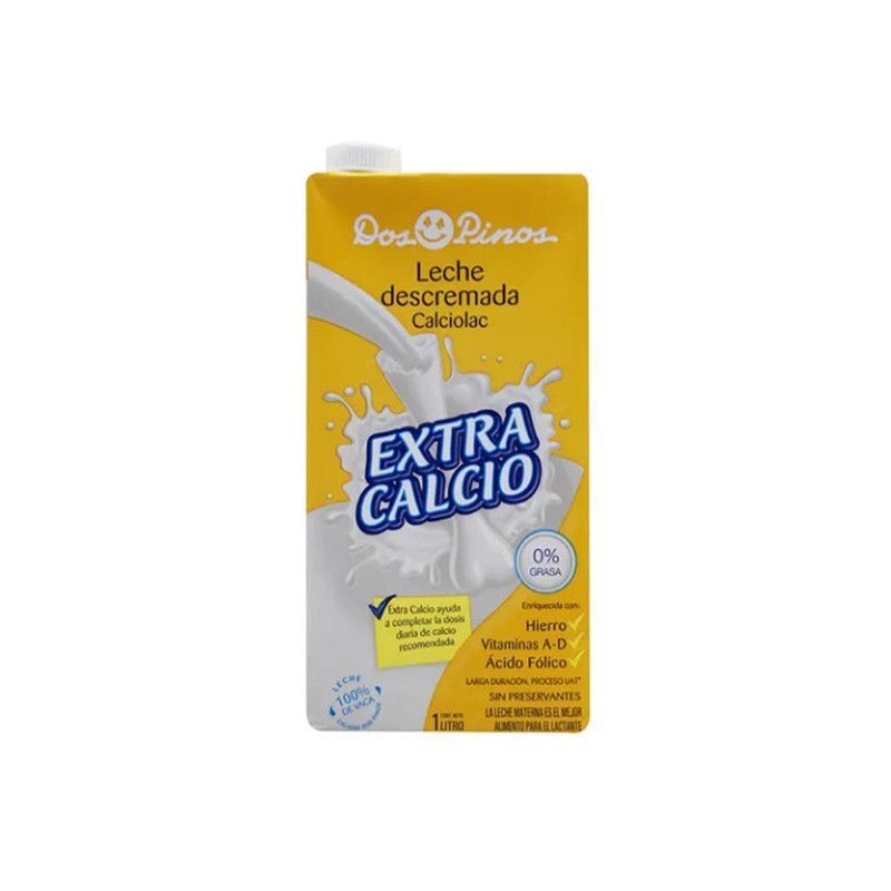 Leche Uht Dos Pino Calcio 1lt
