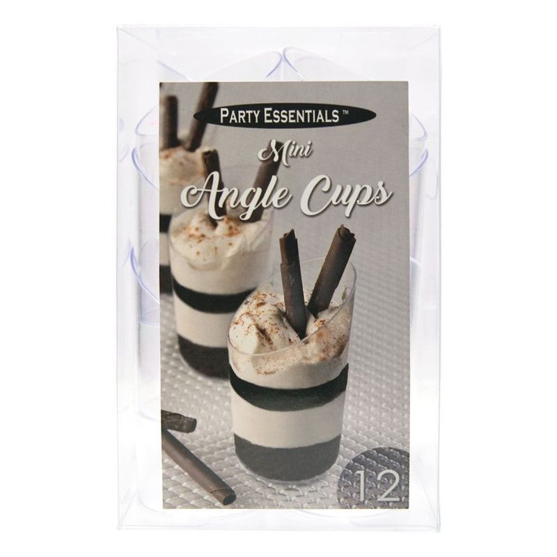 Mini Angle Cups 3 Oz 12 Ct