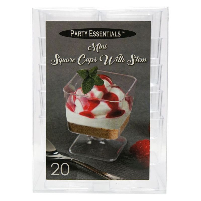 Mini Square Cups 20 Ct