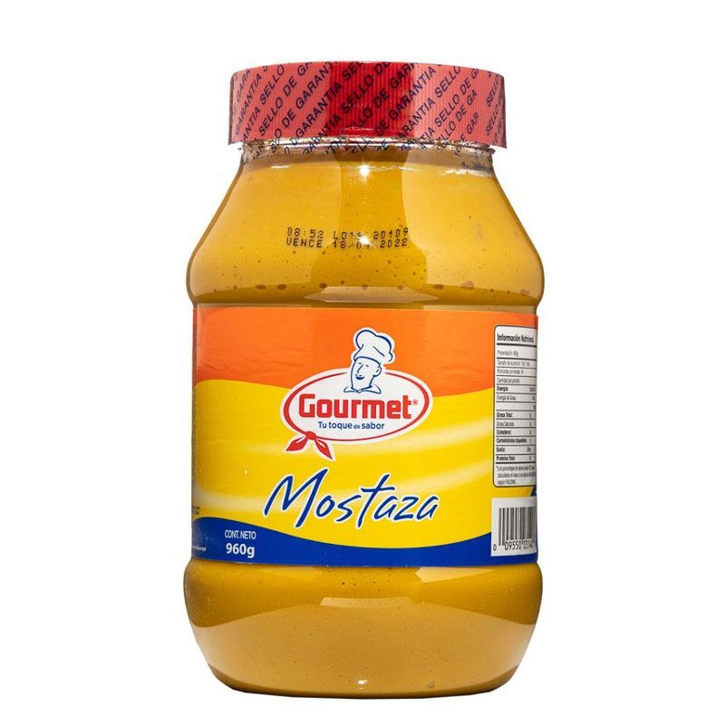 Mostaza Gourmet Vidrio 960g