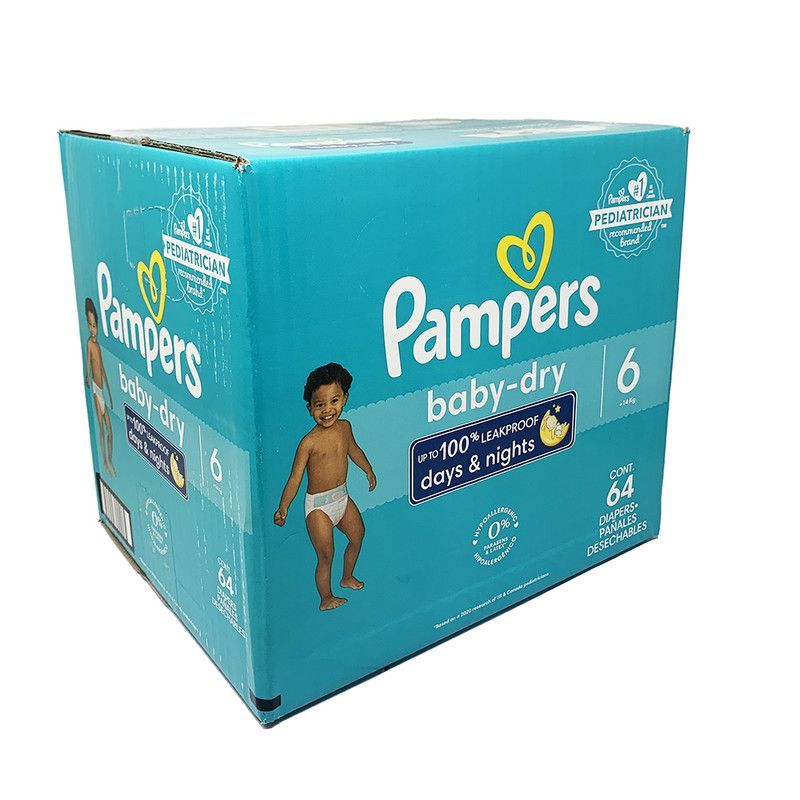 Pampers Baby Dry Talla 6 64ud