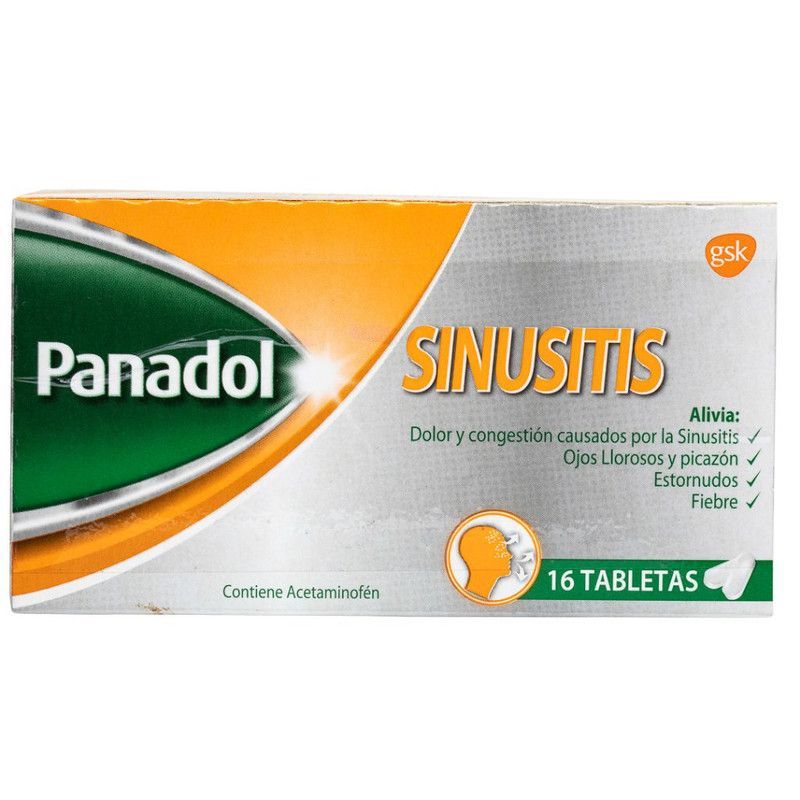 Panadol Sinusitis 16 Tabletas