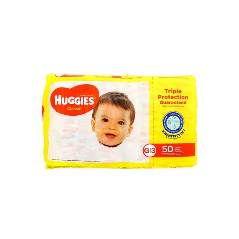 Pañal Huggies Classic G/3 50u