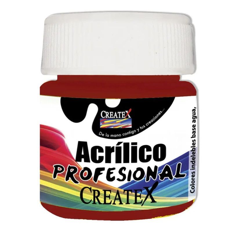 Pintura Acril.nat.14 30ml Rojo