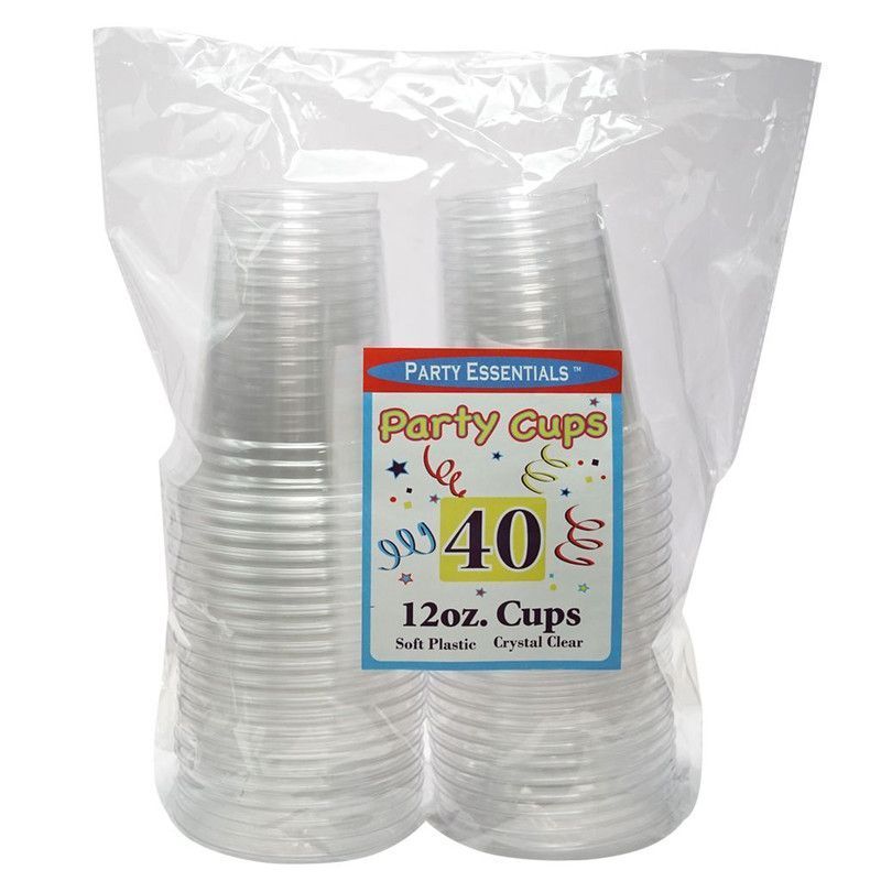 Plastic Cups 12 Oz 40 Ct