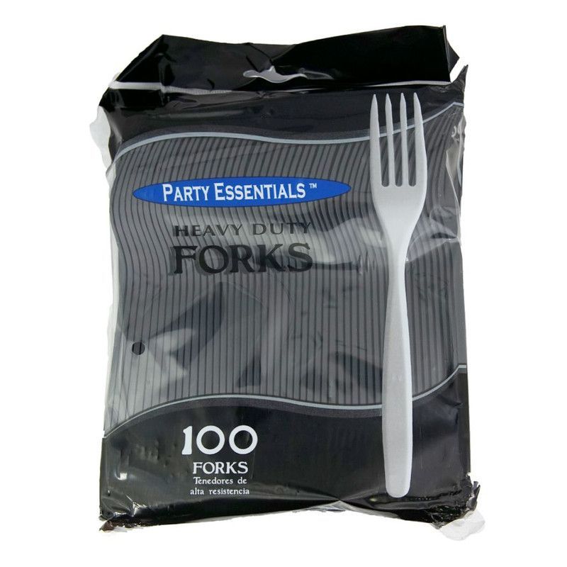 Plastic Forks Black 100 Ct