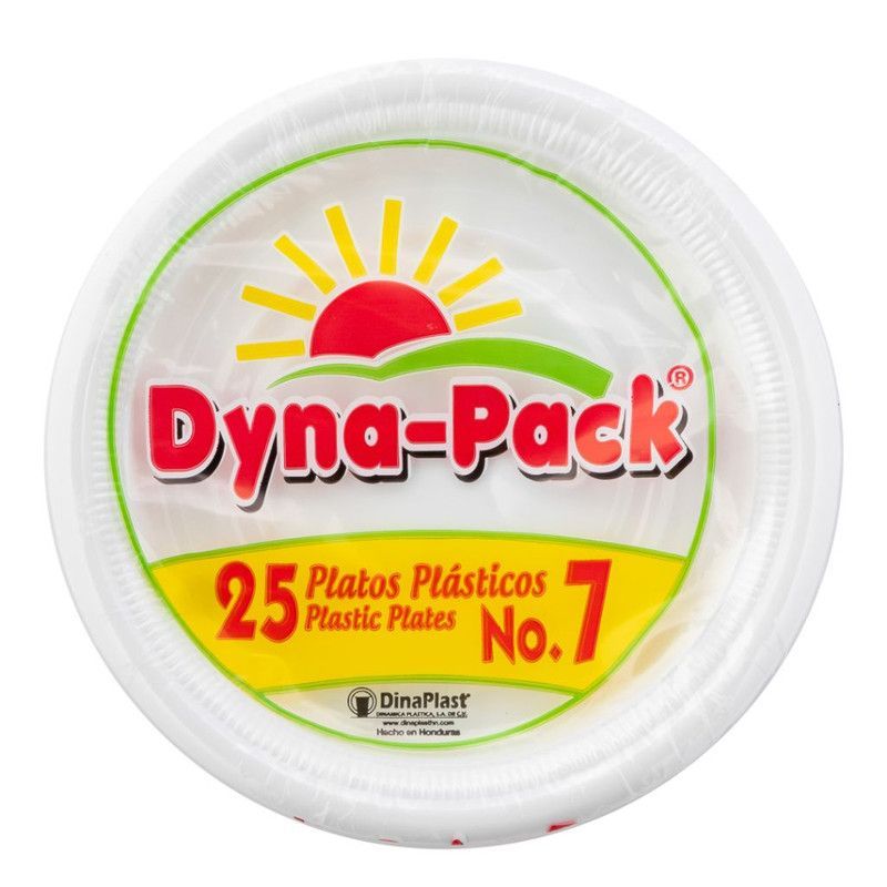 Plato Plastico Dyna Pack#7 25u