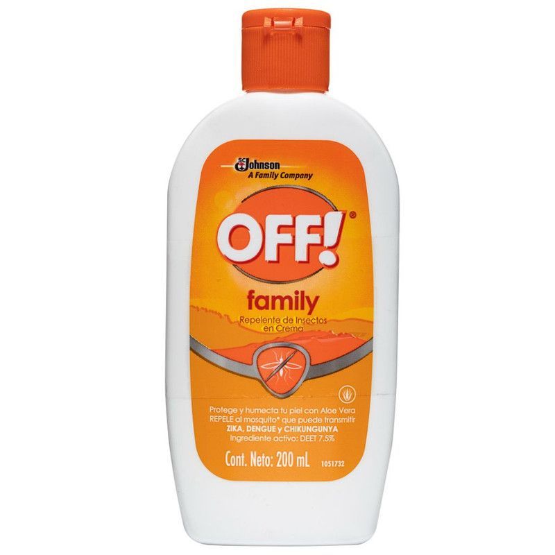 Repelente Off Crema/aloe 200g